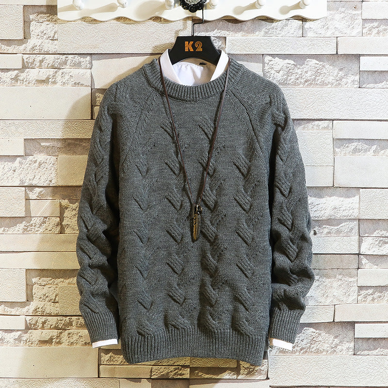 Round Neck Sweater - WOMONA.COM