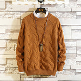 Round Neck Sweater - WOMONA.COM