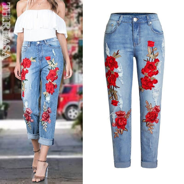 Summer Long Jeans Loose Women - WOMONA.COM