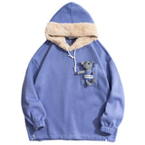 Bear Plush Hooded Sweater - WOMONA.COM