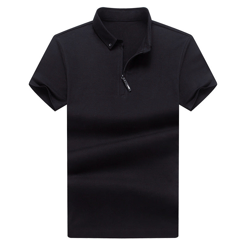 Trendy Cotton Short Sleeve T-shirt Men - WOMONA.COM