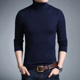 Fashion Slim High Neck Men's Sweater - WOMONA.COM