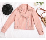 Slim Leather Jacket - WOMONA.COM
