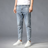 Small Feet Jeans Straight-Leg Pants Men - WOMONA.COM