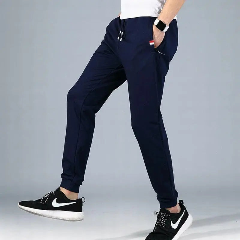 Stretch Waist Casual Sweatpants - WOMONA.COM