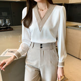 Long-Sleeved Bottoming Shirt - WOMONA.COM