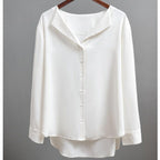 Lazy French Chiffon Shirt - WOMONA.COM