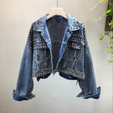 Willow Studded Diamond Female Jacket - WOMONA.COM