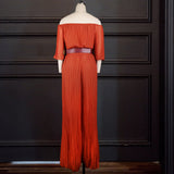 Solid Color Loose Jumpsuit - WOMONA.COM