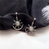 Star And Moon Earrings - WOMONA.COM