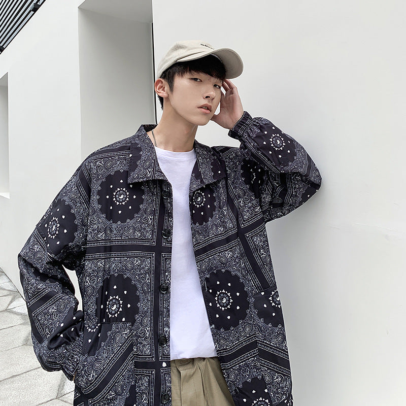 Printed Thin Jacket Men's - WOMONA.COM