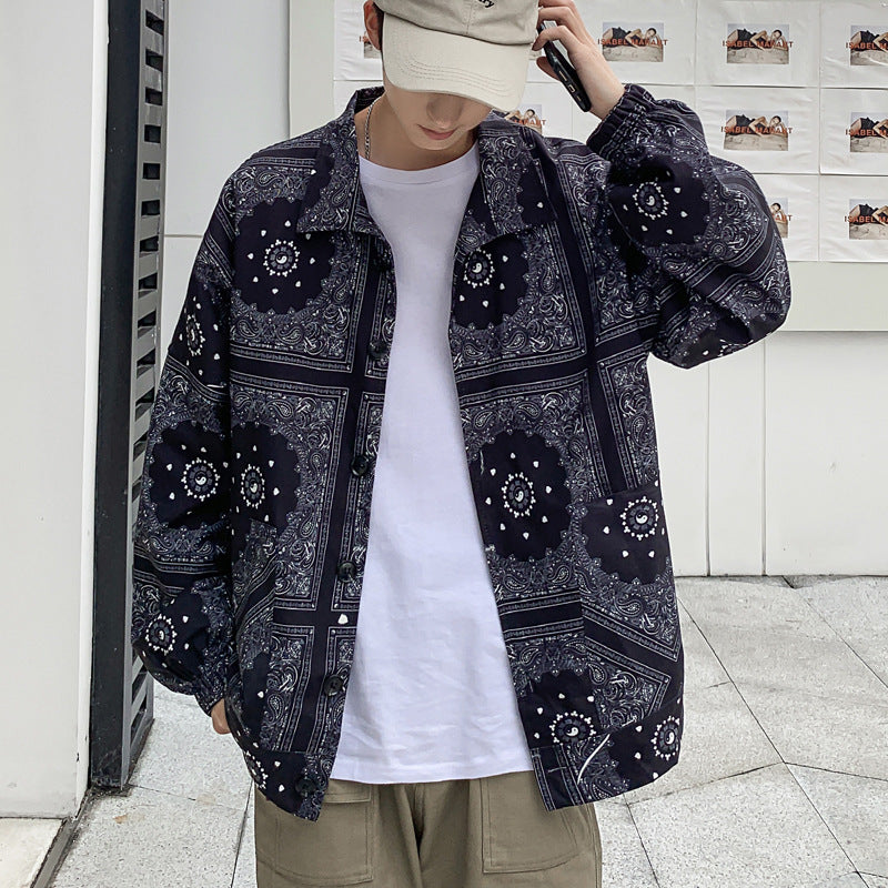 Printed Thin Jacket Men's - WOMONA.COM