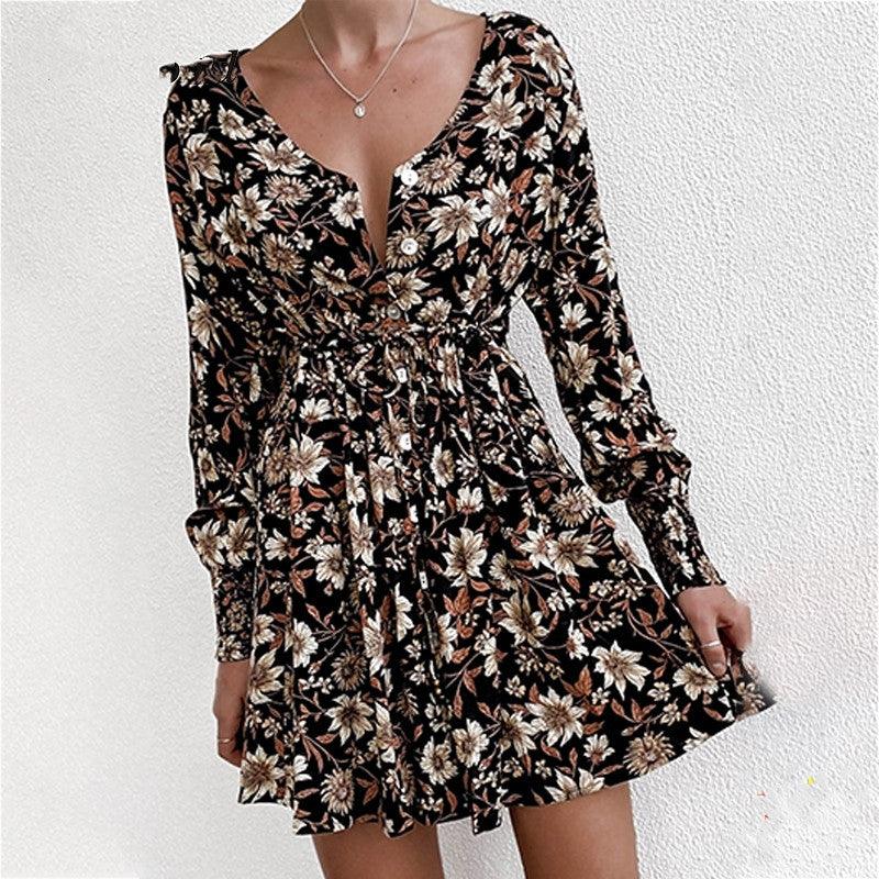 Women Floral Boho Party Dress Sexy Ladies - WOMONA.COM