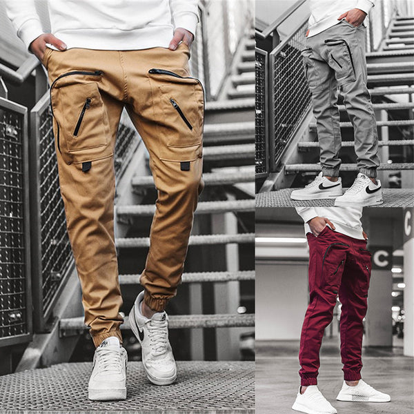 Casual Pants Cargo Pocket Trousers - WOMONA.COM