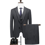 Three-piece Slim Wedding Suit Men - WOMONA.COM