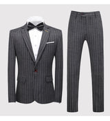 Business Casual Blue Wedding Suit For Men - WOMONA.COM