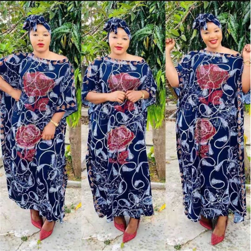 Classic African Clothing Loose Plus Size Dress - WOMONA.COM