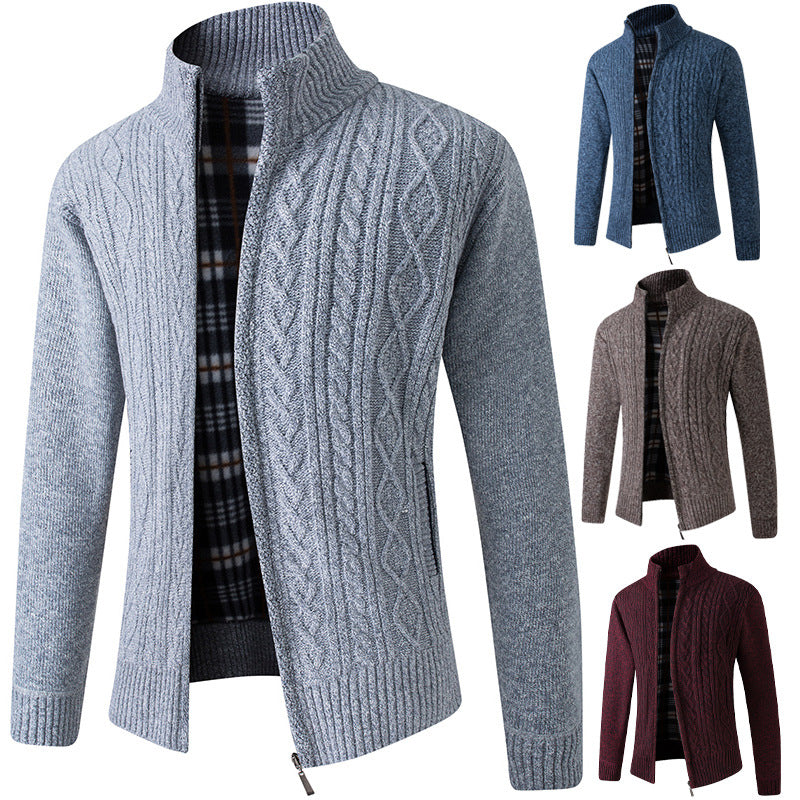 Cardigan Sweater Father Wear Warm Jacket - WOMONA.COM