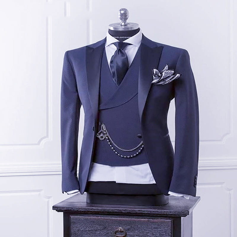 Business Modern Men Suit With Pants - WOMONA.COM