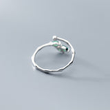 Leaf Diamond Open Hand Jewelry - WOMONA.COM