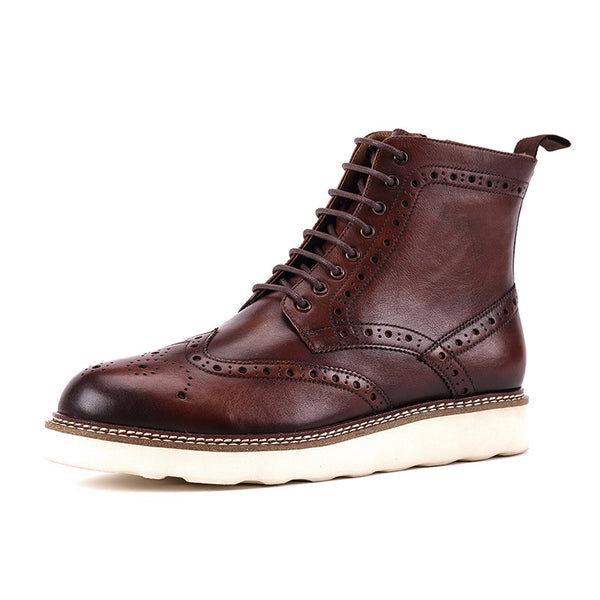 British Style Leather Boots - WOMONA.COM
