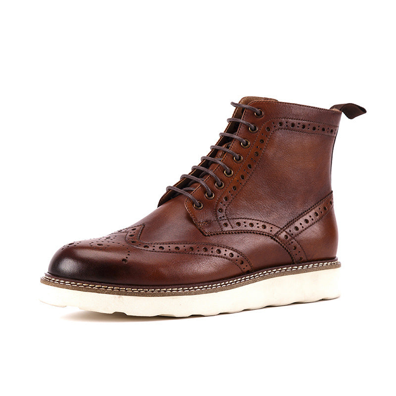British Style Leather Boots - WOMONA.COM