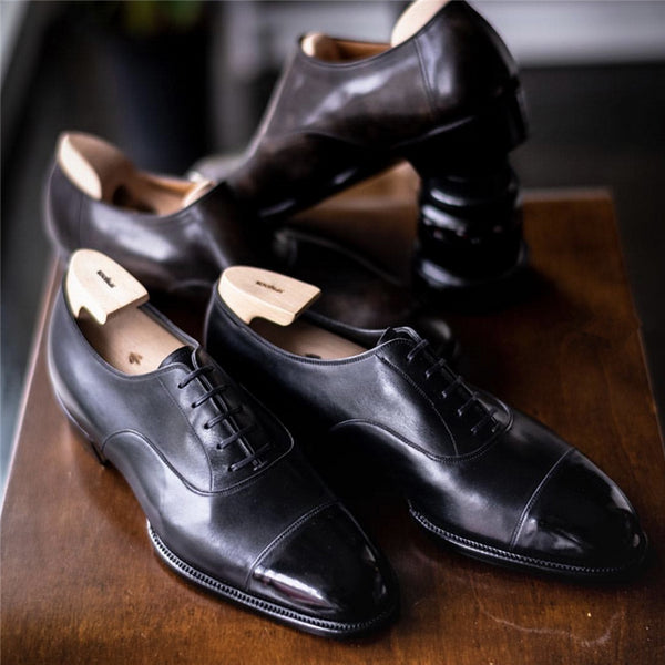 British Leather Shoes For Men With Formal - WOMONA.COM