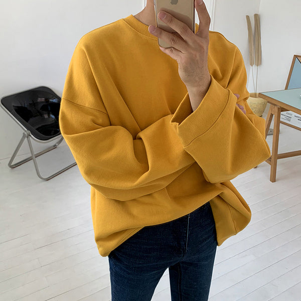 Pullover Round Neck Sweater Men - WOMONA.COM