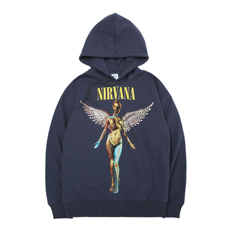 Nirvana Band Angel Sweatshirt Hoodie - WOMONA.COM