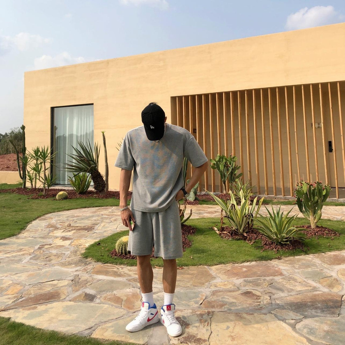 Casual Suit Short Sleeve T-shirt Quarter Shorts For Men - WOMONA.COM
