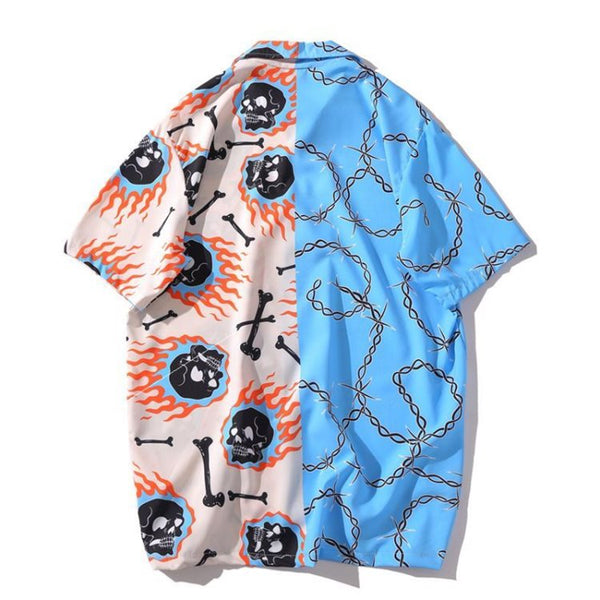 Beach Fashion Loose Harujuku Shirts for Men - WOMONA.COM