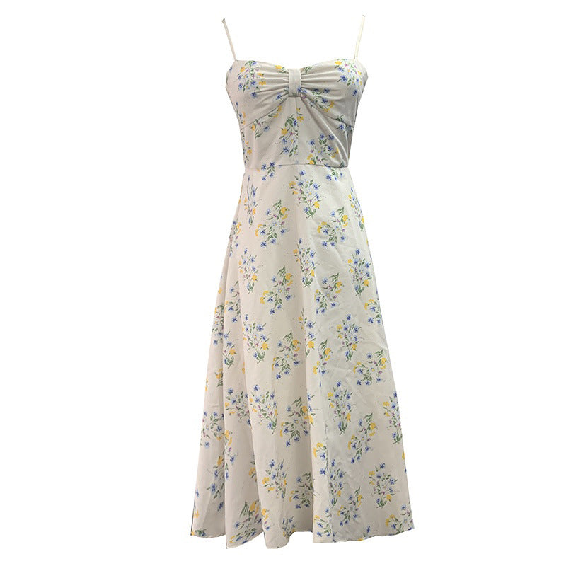 Wind Floral Sling Dress - WOMONA.COM