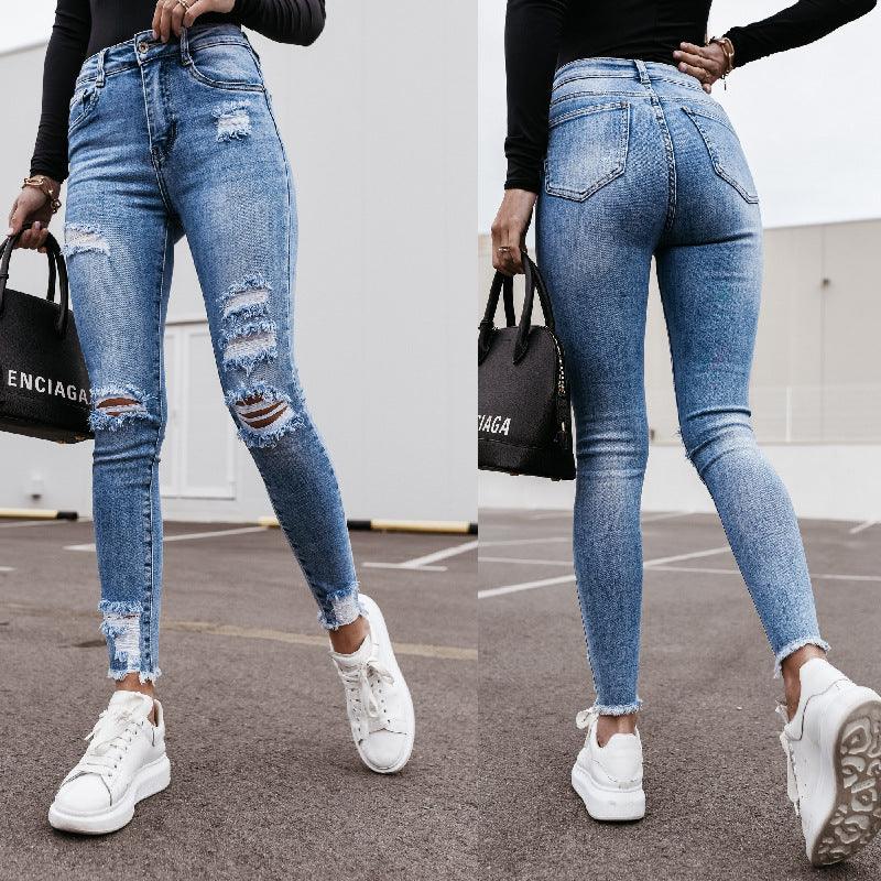 Women's Slim Summer Denim Trousers