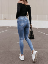 Women's Denim Trousers For Slim Slimming In Summer - WOMONA.COM