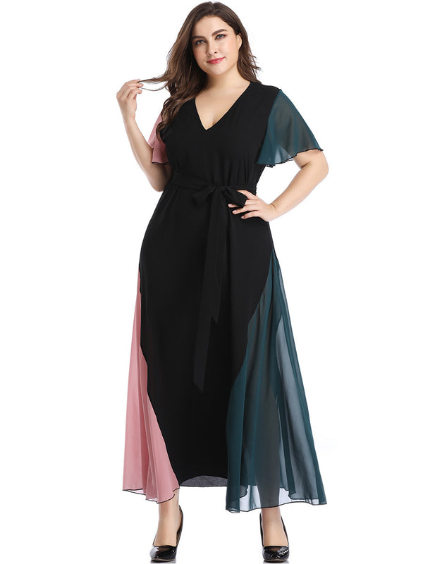 Plus Size Long Dress Women Maxi Gown Summer - WOMONA.COM