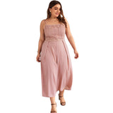 .Plus Size Jumpsuit Women Summer - WOMONA.COM