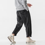 Japanese Retro Corduroy Feet Pants Men's Trousers - WOMONA.COM