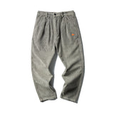 Japanese Retro Corduroy Feet Pants Men's Trousers - WOMONA.COM