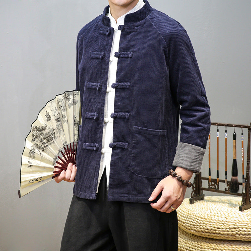 Tang Buckle Chinese Tunic Suit Men's - WOMONA.COM