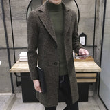 Windbreaker Woolen Coat Men's - WOMONA.COM