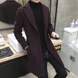 Windbreaker Woolen Coat Men's - WOMONA.COM