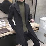 Windbreaker Woolen Coat Men's - WOMONA.COM