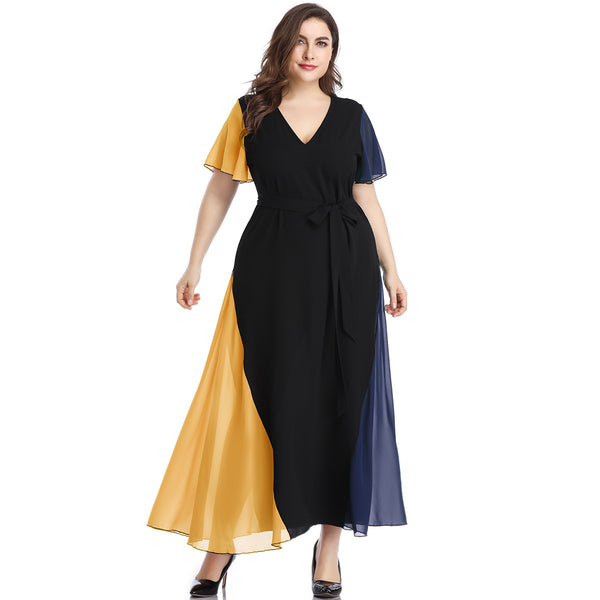 Plus Size Long Dress Women Maxi Gown Summer - WOMONA.COM