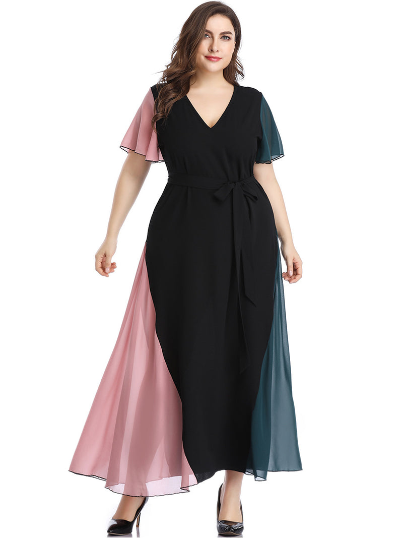 Plus Size Long Dress Women Maxi Gown Summer - WOMONA.COM