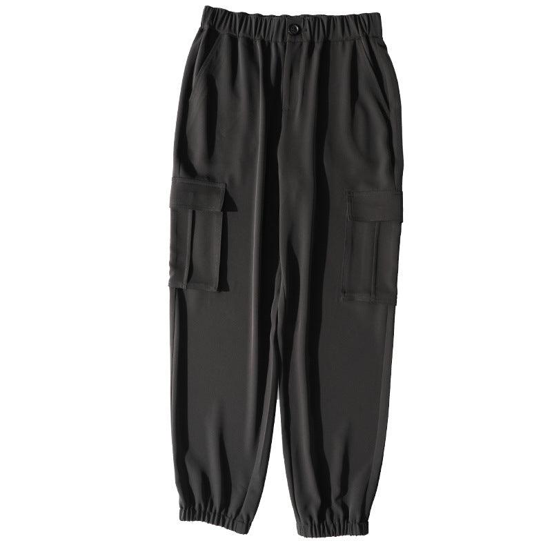 Cropped Trousers Casual Pants - WOMONA.COM