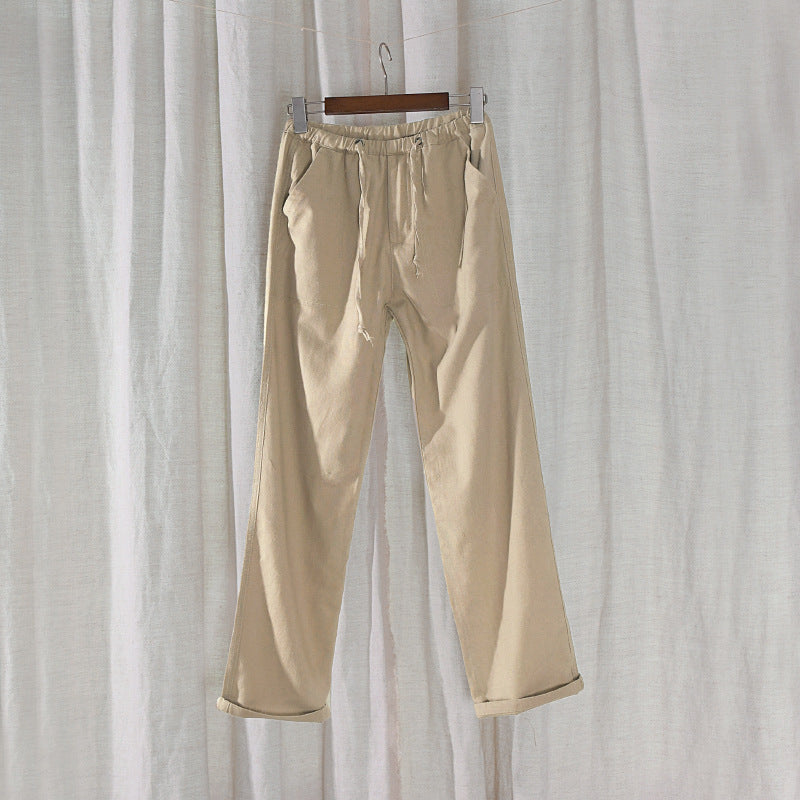 Straight Leg Pants Thin Breathable Trousers - WOMONA.COM