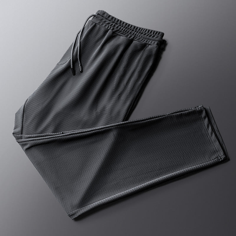 Men's Fashion Ice Silk Mesh Sweatpants - WOMONA.COM