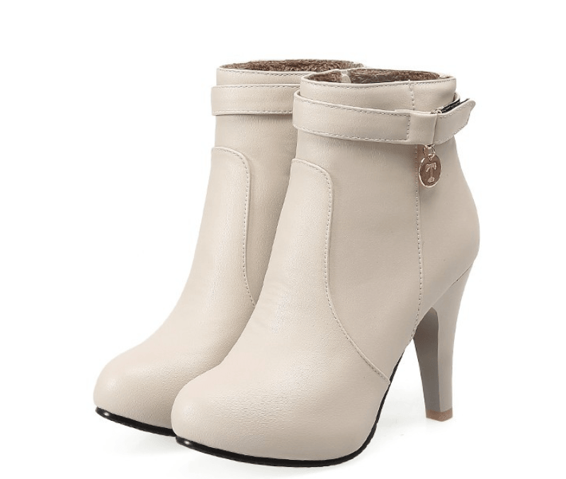 Ladies Leather Shoes Pointed Toe - WOMONA.COM