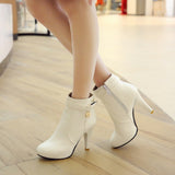 Ladies Leather Shoes Pointed Toe - WOMONA.COM