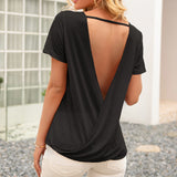 Short Sleeve T Shirt Women - WOMONA.COM